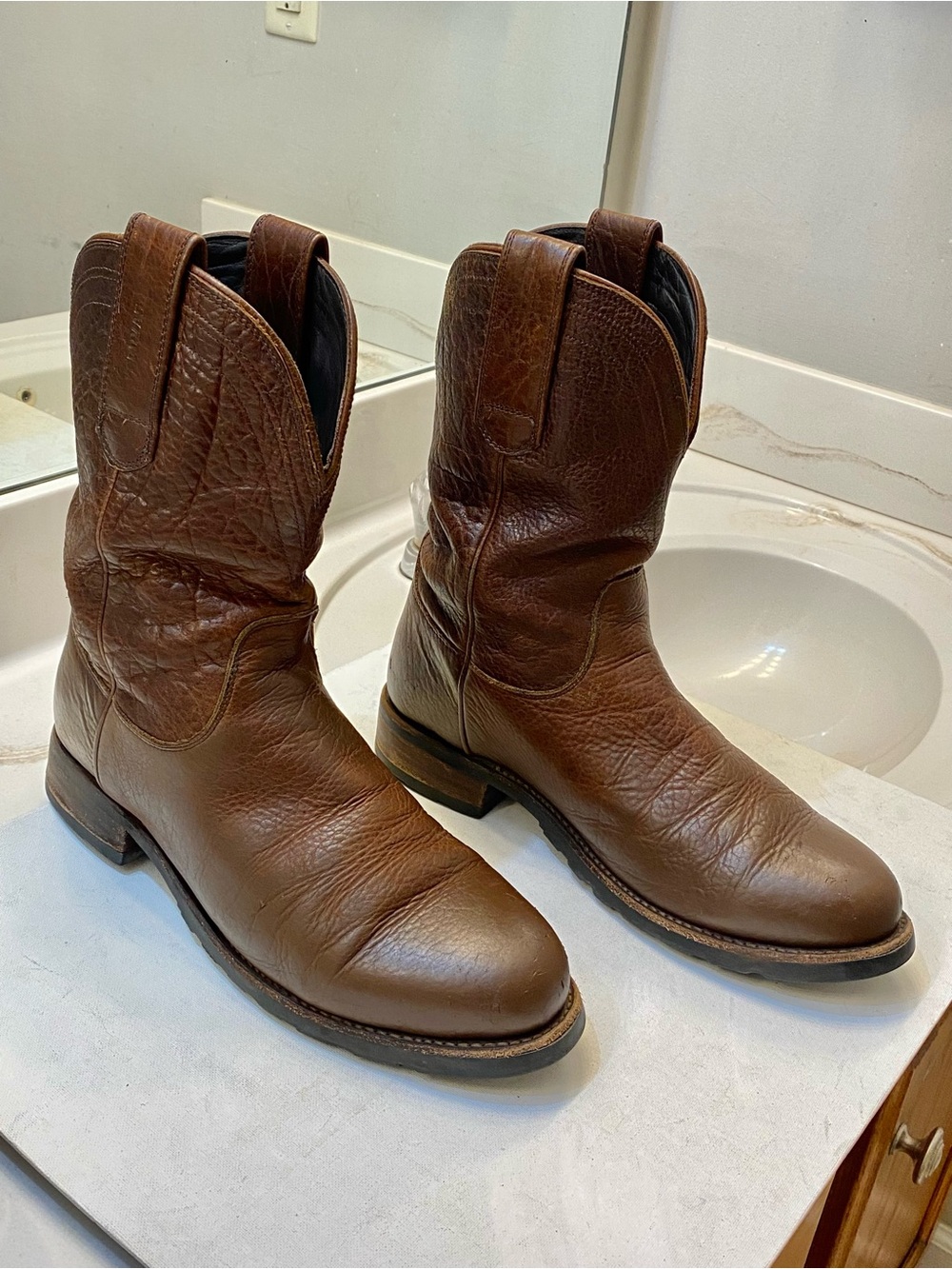 TECOVAS Stockton Roper Boot, Men’s Size 11D good condition great bottom clean
